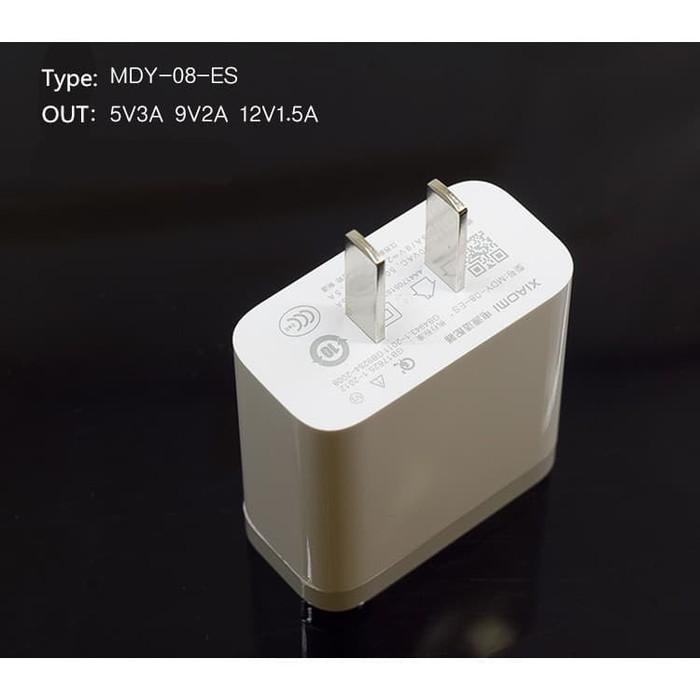 Cas | Adaptor Batok Charger Xiaomi Mdy 08 Es Quick Charge 3 Ampere Original