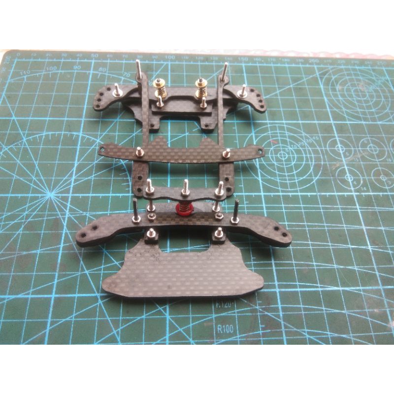 Rep tamiya pivot  anchor bumper dan hangging carbon 1set