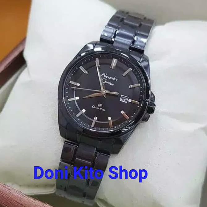 Jam Tangan Wanita Original Alexander Cristie AC8404 Black