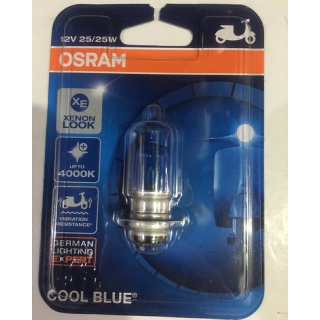 Osram Cool Blue h6 (Lampu Depan)nyala lampu wanra putih