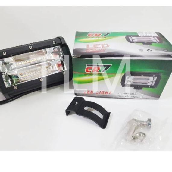 Top Produk Lampu Tembak Sorot 24 Volt 2 Warna Putih Kuning 24 Mata 2 Susun LED CREE Motor Mobil Truk