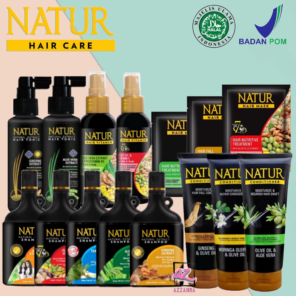 NATUR Hair Care Series | Shampoo | Conditioner | Hair Tonic | Hair Mask | Hair Vitamin