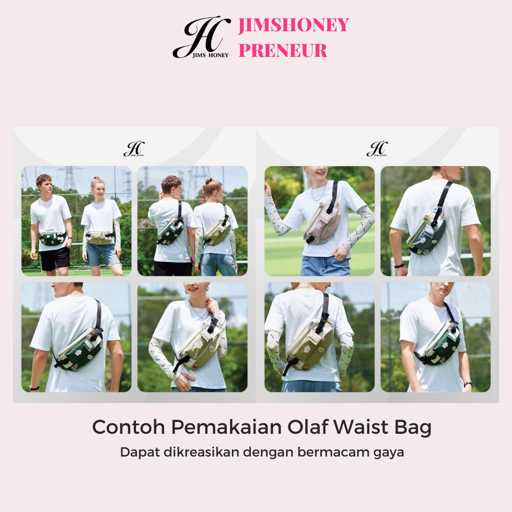 Tas Pinggang Wanita Jims Honey OLAF Waist Bag Lucu