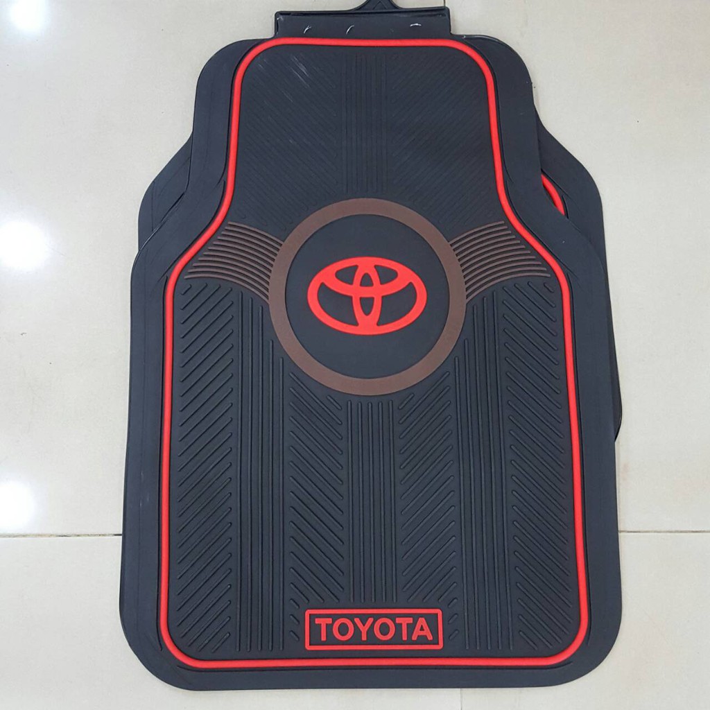 Karpet Mobil Toyota Merah-Hitam 5in1