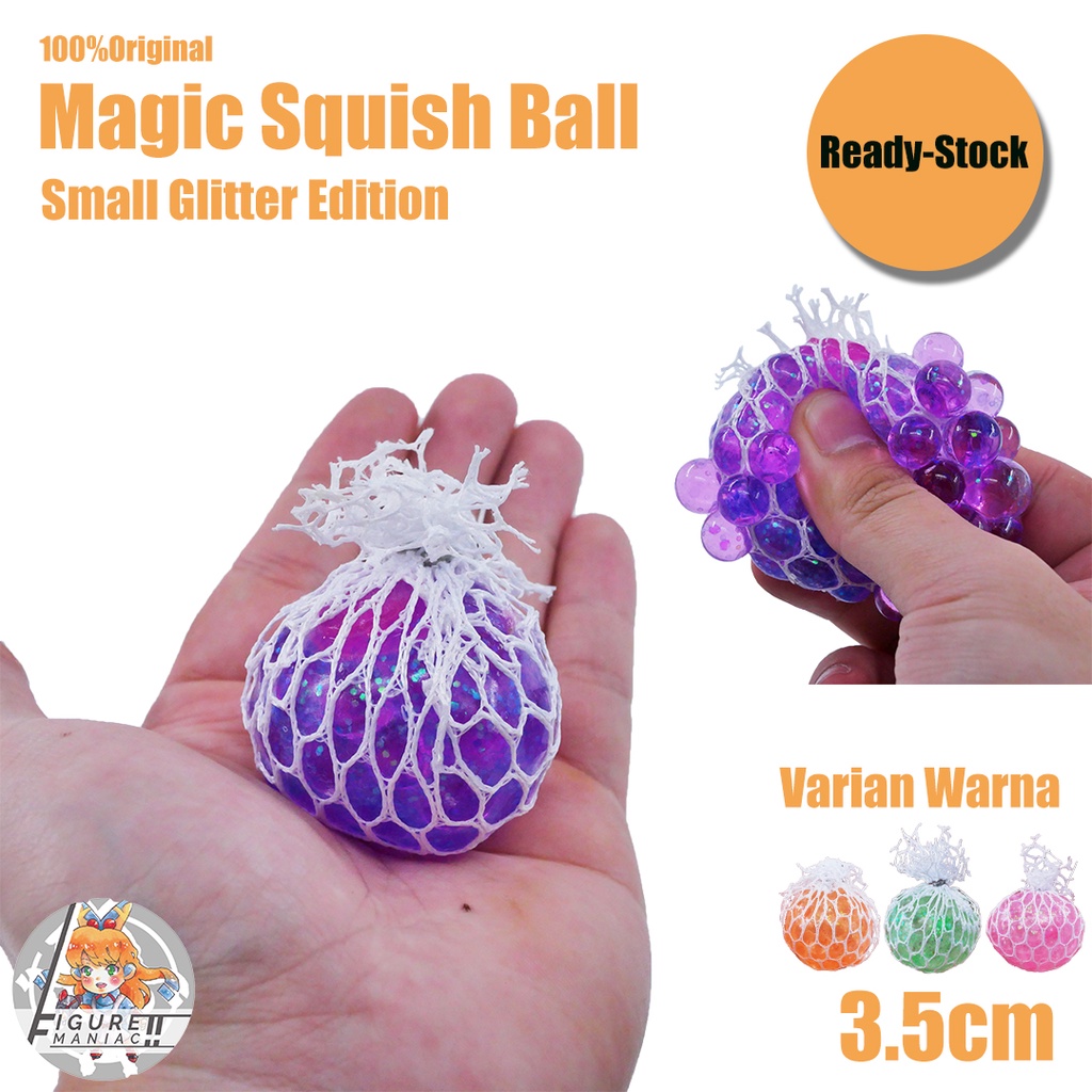 Mainan Anak - Magic Squishy Ball Small Glitter Edition 3.5 Cm