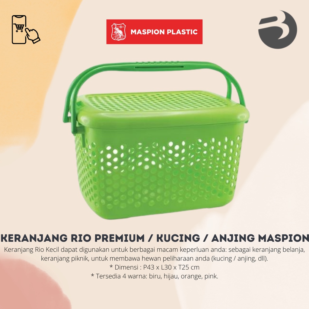 KERANJANG RIO PREMIUM KERANJANG PIKNIK / KUCING / ANJING Maspion