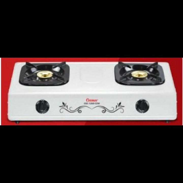 Cosmos Kompor Gas 2 Tungku Burner Tatakan Api Kuningan CGC-5268 CGC5268 CGC 5268 CEW