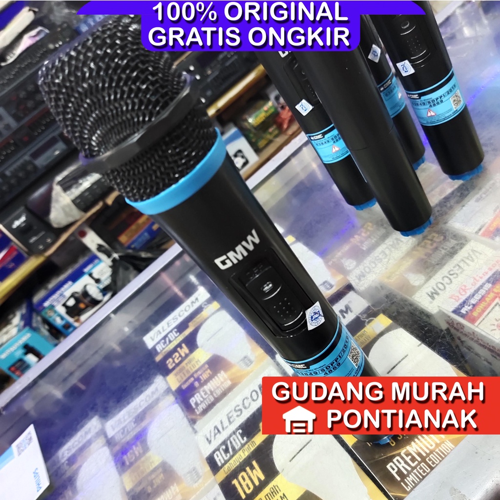 Mic Wireless GMW Cocok untuk speaker Aktif GMC 897 899 dan seri GMC yang bisa Pakai Mic Bluethoot