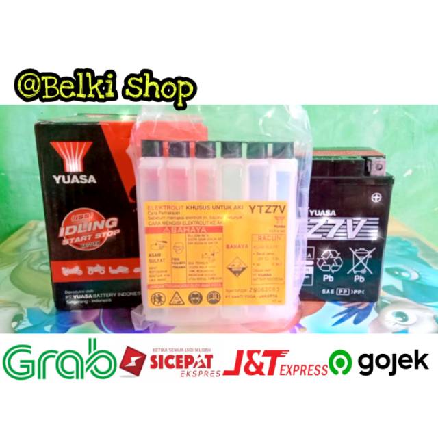 Aki motor Yamaha NMAX YTZ7V YUASA Accu kering