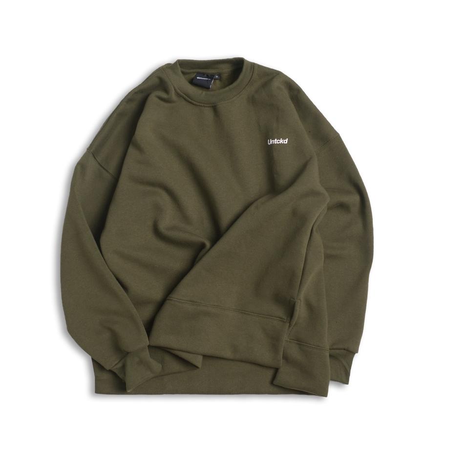 Terlaris.. UNTCKD Summit Flare Crewneck Green