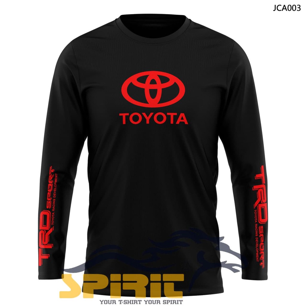 KAOS TOYOTA BAJU PAKAIAN PRIA LOGO TOYOTA LENGAN PANJANG