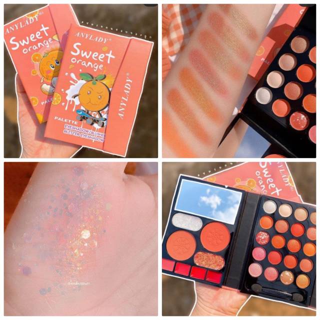 [ ECER ] ANYLADY LOVELY UNICORN &amp; SWEET ORANGE EYESHADOW