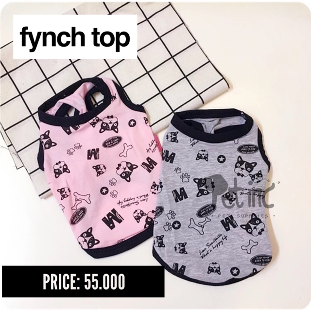 Baju anjing atau kucing fynch top