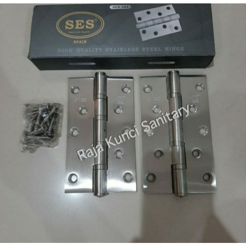 Engsel Pintu SES 6&quot;x3.5&quot;x5mmx4 BB Stainless SUS 304/Engsel Pintu SES/Engsel SES