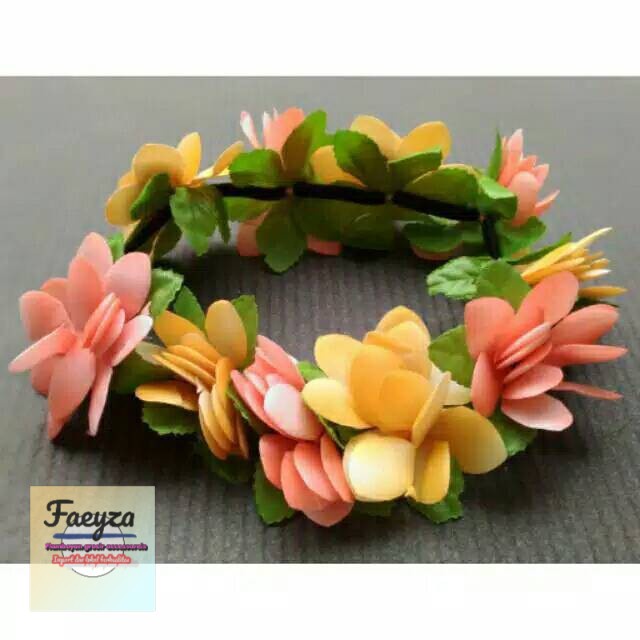 grosir   Isi 6 PCS Flower crown KARET /bandana bunga/bando mermaid/bandana karet