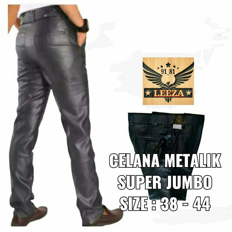Celana kantor pria Celana Kantor Slimfit Celana Metalik Jumbo ( 38 - 44 )