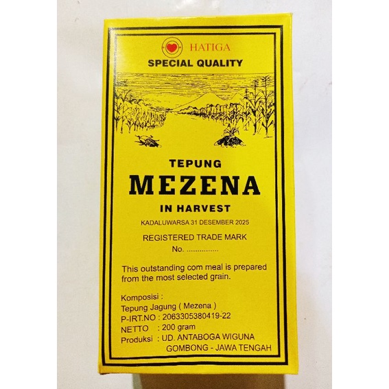 

Tepung Mezena 200 gr - Tepung Maizena / Tepung Jagung Mezena in Harvest