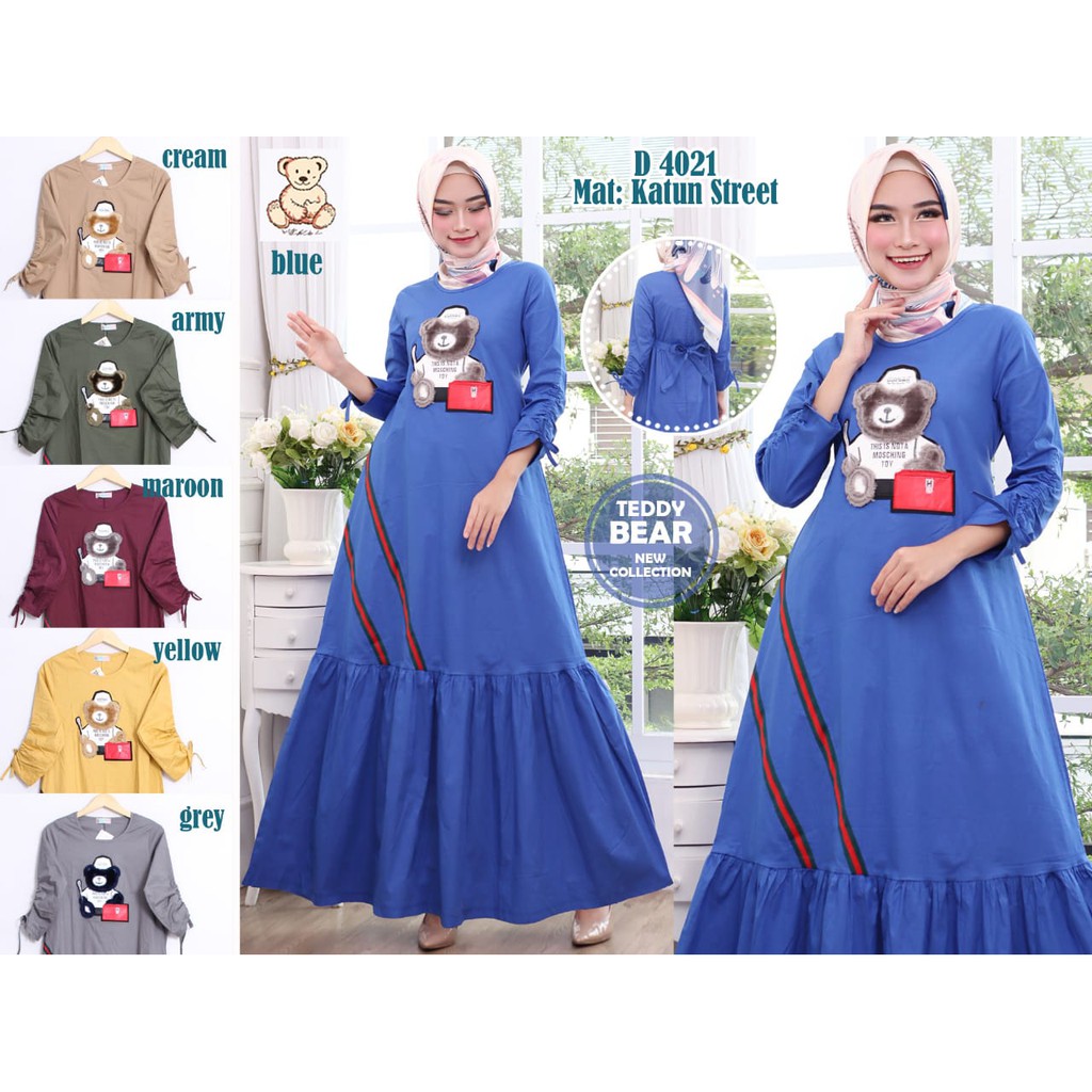 Gamis teddy bear dewasa 4021