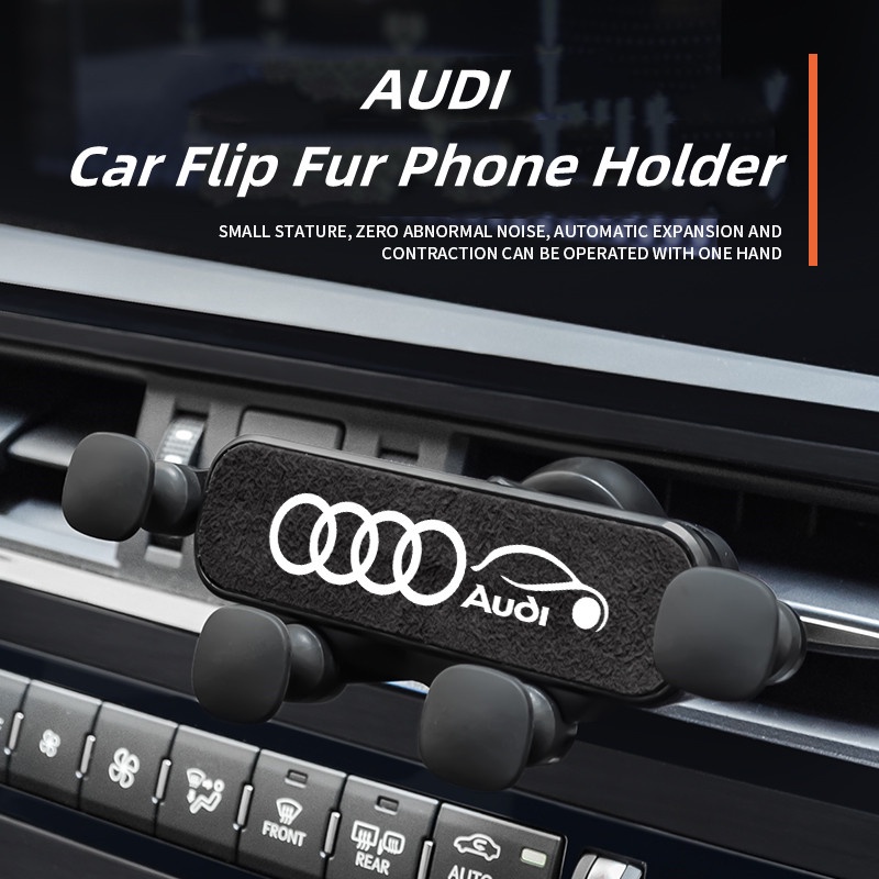 Casing Model Flip Bahan Bulu Italia Untuk Navigasi Mobil Audi A1 A3 A4 A5 A6 A7 A8 TT Avant Q3 Q5 Q7