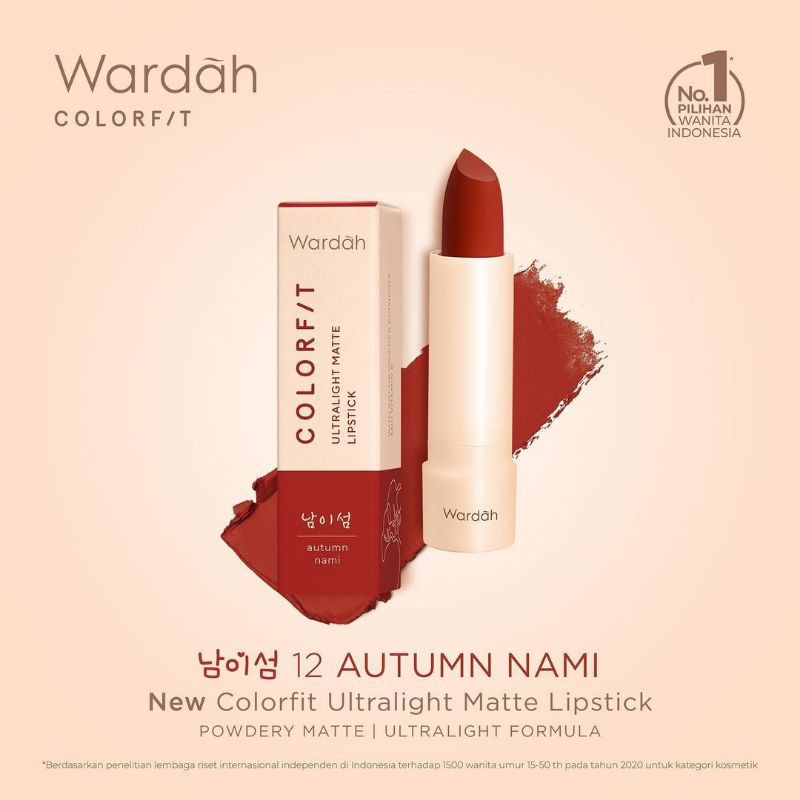 Wardah Colorfit Ultralight Matte Lipstick 100%ORIGINAL/Lipstik Wardah/Lipstik Wardah Terbaru