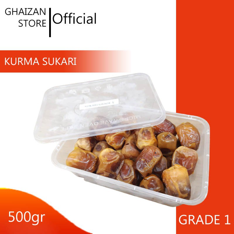 

[ GS ] Kurma Sukari 1kg Grade 1 / Kurma Sukari / Kurma Sukari Kemasan Thinwall / Kurma / Buah Kering