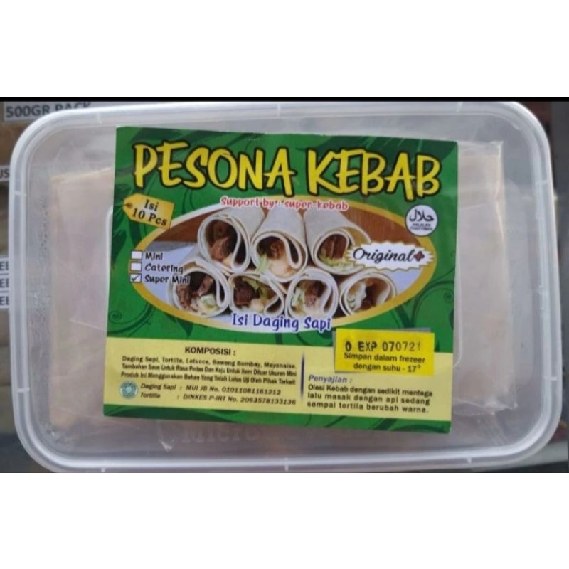 

Pesona Kebab Rasa Original Super Mini isi 10