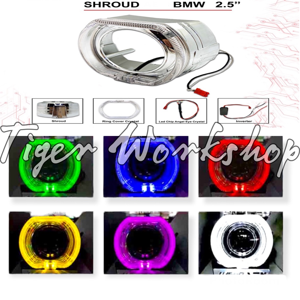 BILED 2.5 WST BLUELENS AES I Projector AES BILED 2.5 inchi Lampu Motor Dan Mobil