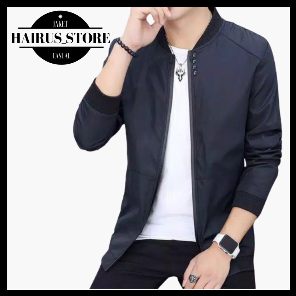 JAKET PRIA BAHAN POLYESTER IMPORT TASLAN MODEL BOLAK BALIK JAKET PARKA