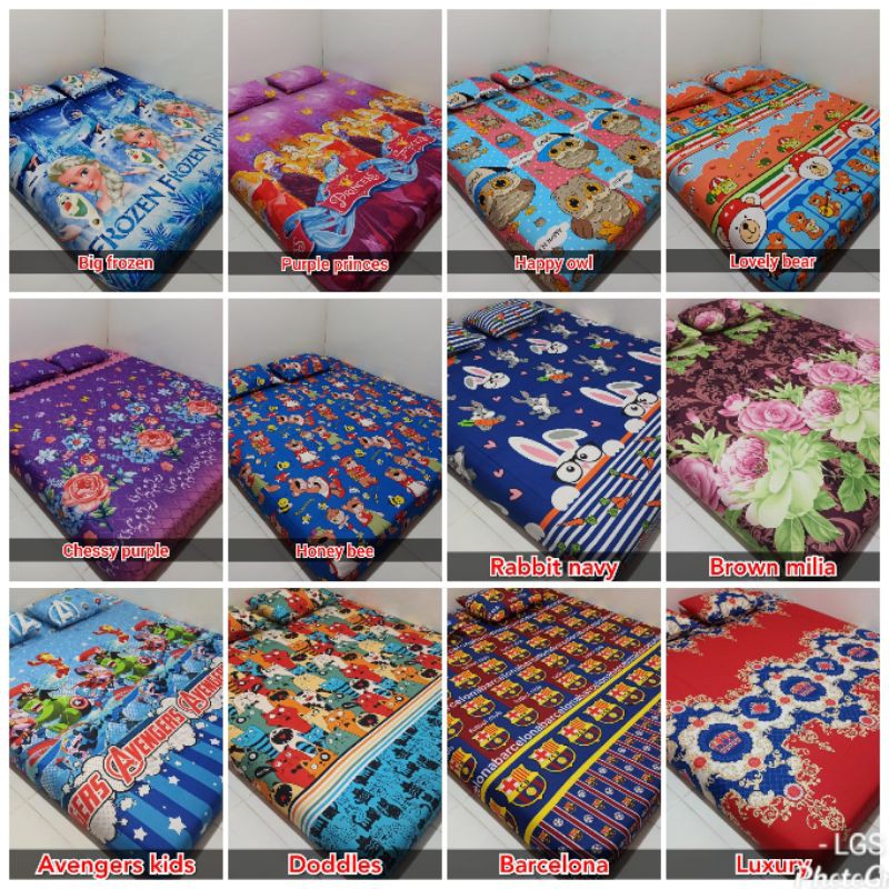 Paket 3pcs sprei 160x200 !! Sprei murah sprei homemade tidur nyenyak9