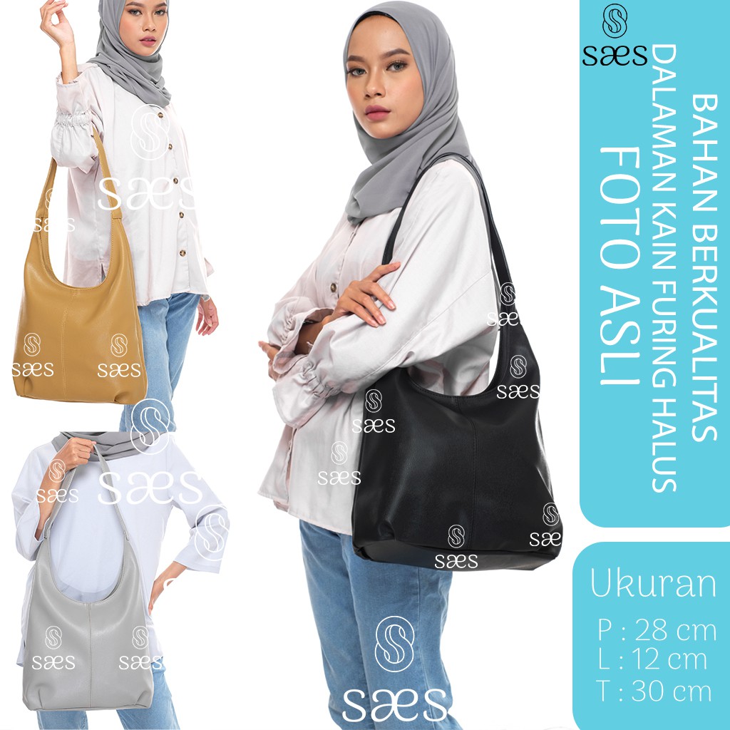 SAES - Akasia dan Lily Tas Wanita Hobo Bag Totebag Vintage Retro