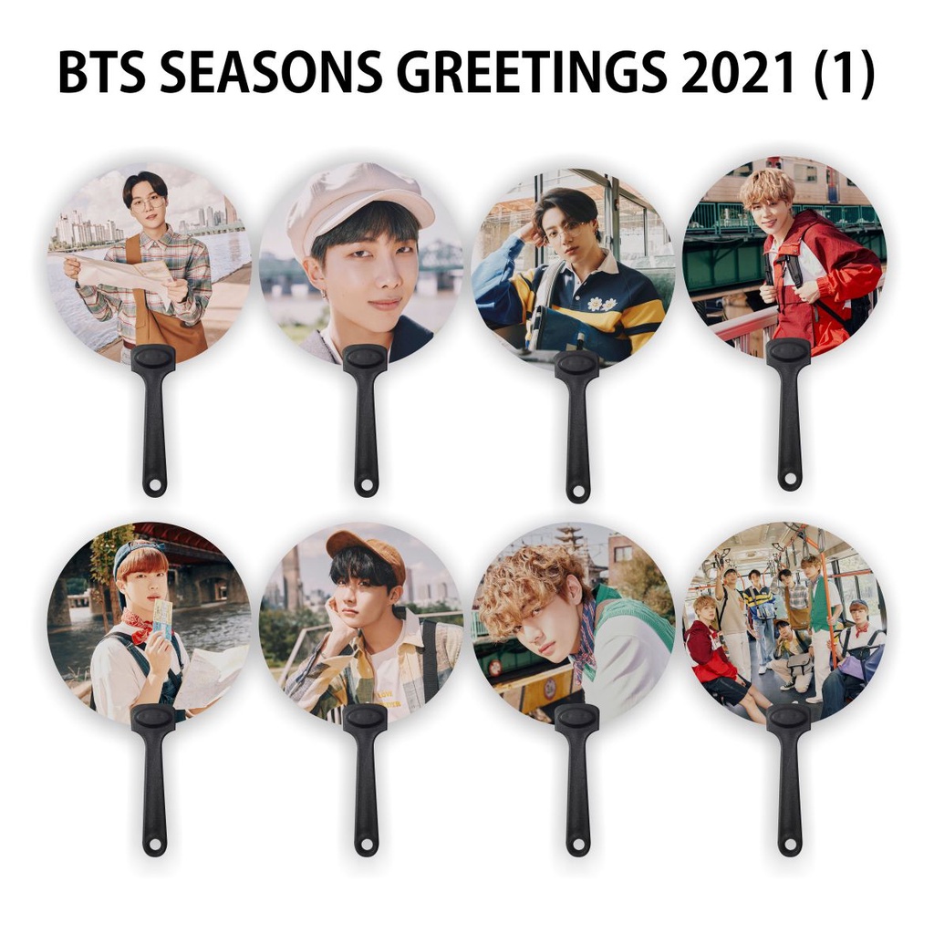 [READY STOCK] KIPAS TANGAN / HANDFAN BTS SEASONS GREETINGS 2021 VER 1 - SOUVENIR KPOP UNOFFICIAL