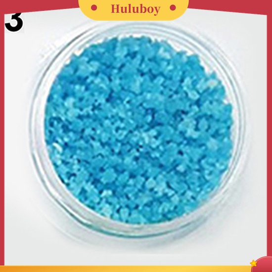 Huluboy Huluboy♡ 1pc Stiker Glitter Luminous Bahan Akrilik Untuk Dekorasi Manicure