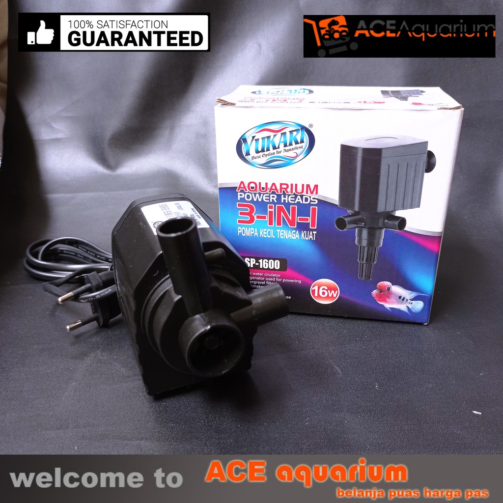 Aquarium Power Heads Yukari SP 1600 Mesin Pompa Celup ACE Aquarium