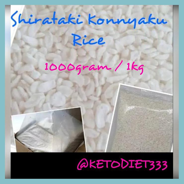 

LOW CARBS SHIRATAKI KONNYAKU RICE / BERAS SHIRATAKI UK 1KG