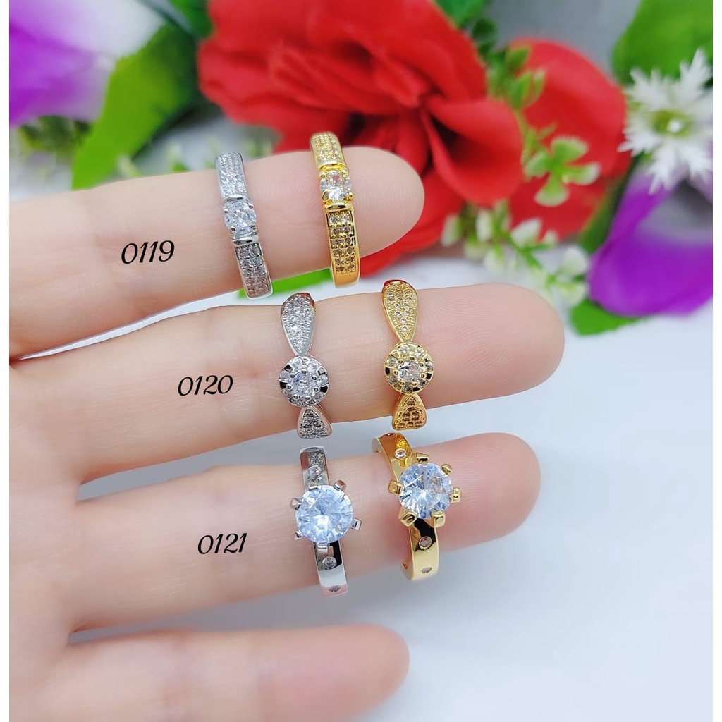 Cincin mata lapis emas perhiasan wanita jewelry 0119-0121