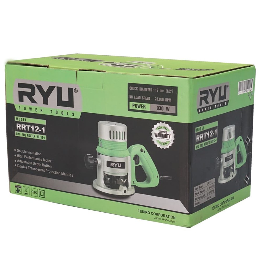 RYU MESIN PAHAT PROFIL KAYU ROUTER/ WOOD TRIMMER RRT12-1