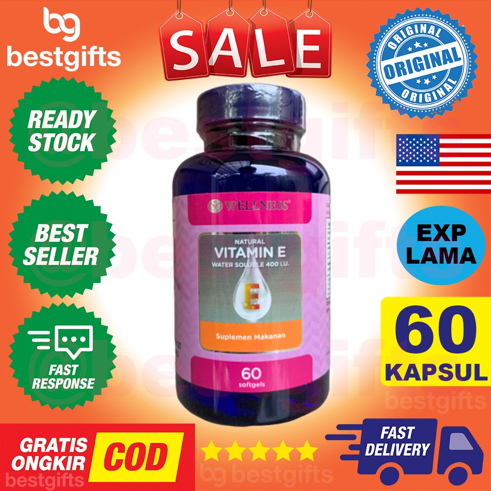 [PAKET BUNDLING] WELLNESS VITAMIN E 400 IU 60 KAPSUL + NATURE'S NATURES NATURE PLUS FOLIC ACID HEARTS 90 TABLET PROGRAM HAMIL PROMIL