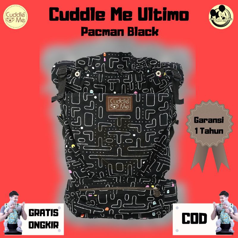 Gendongan newborn- toddler Ultimo cuddle me pacman black ~ hipseat Termurah
