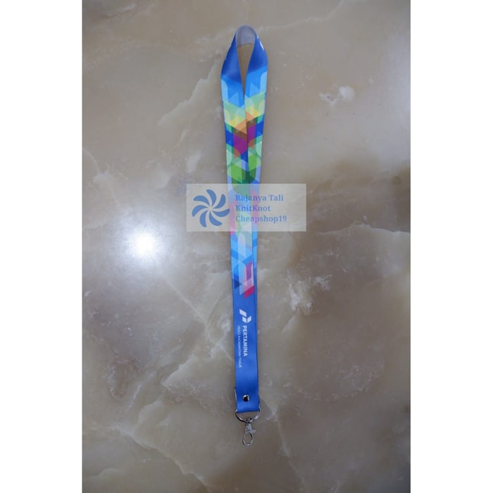 

Tali id lanyard printing tali promosi full colour 1 sisi KL RJT