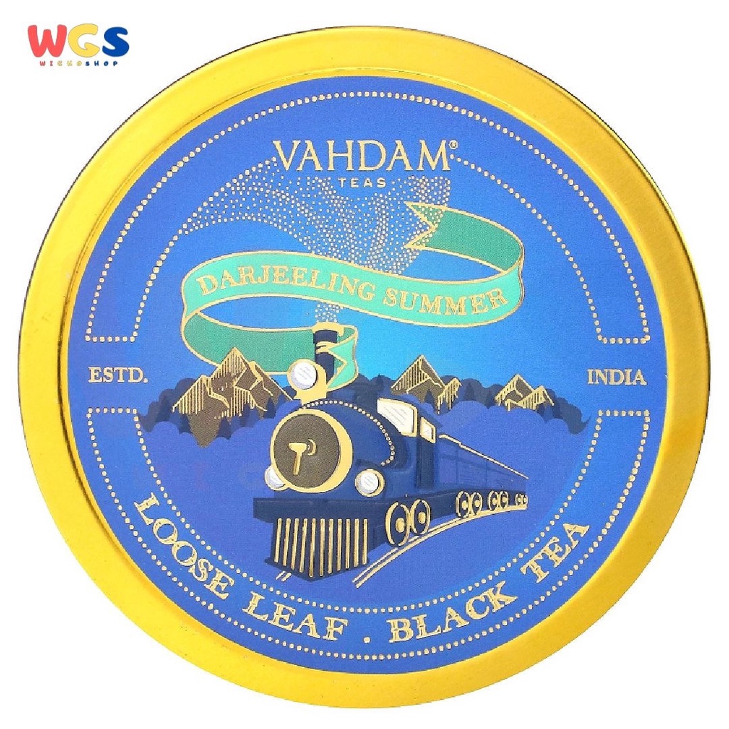 Vahdam Teas Darjeeling Summer Loose Leaf Pure Black Tea Tin 50gr