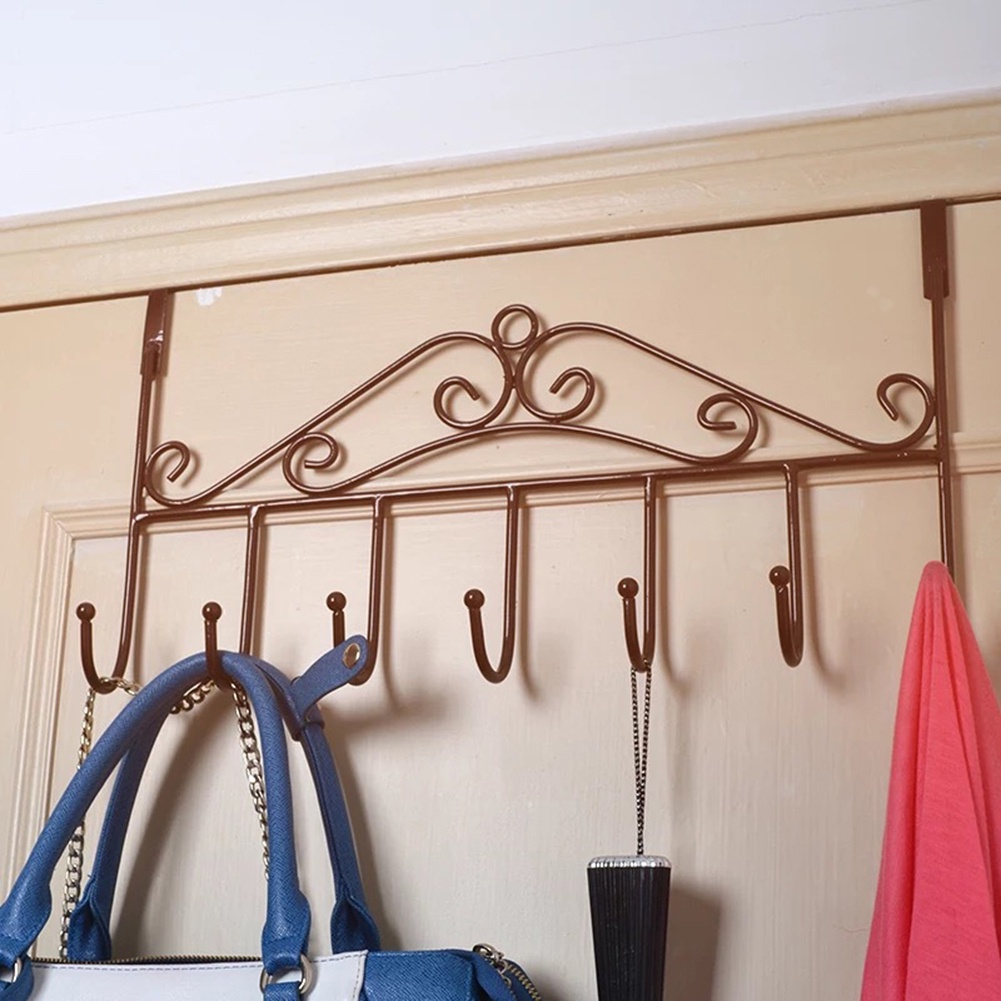 Hook 7 Gantungan Baju belakang Pintu Steel Clothes Hanger