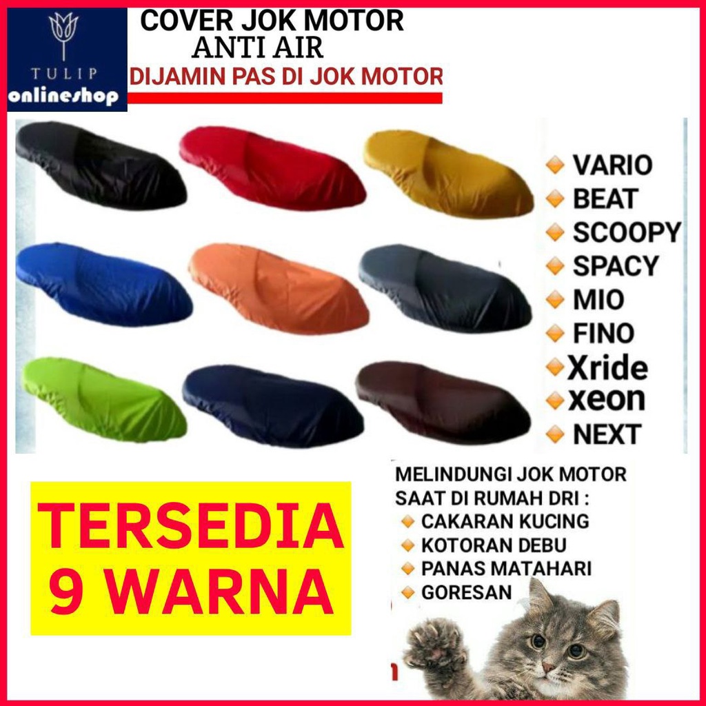 Cover Sarung Pelindung kulit jok motor Murah anti air Waterproof Untuk xride jupiter beat vario scoopy mio next supra grand prima - COD Terlaris