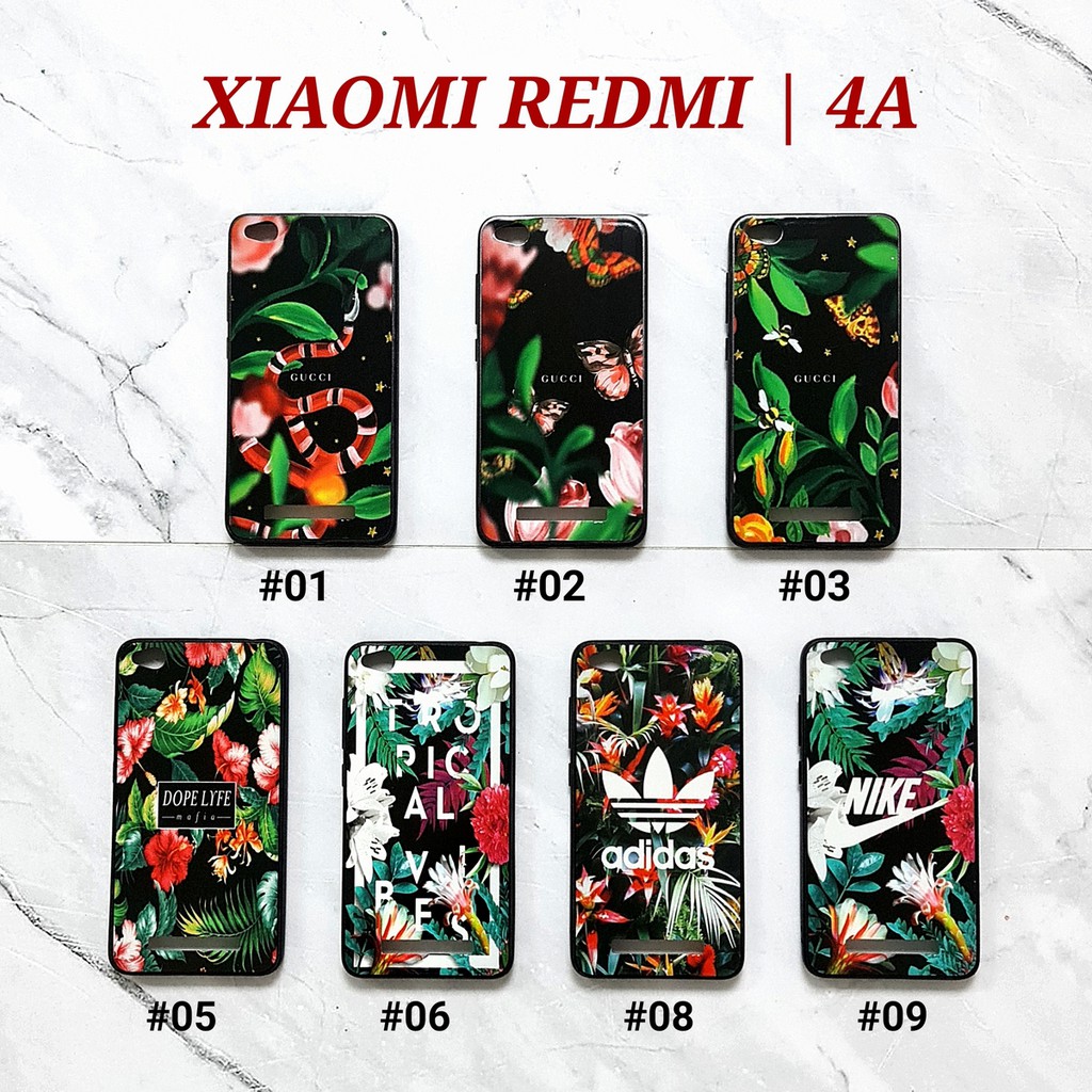 [ BUY 1 GET 1 FREE ] FFG - XIAOMI REDMI 4A 4X 5 5PLUS REDMI NOTE 4 4X 5 5PRO | FLOWER GLOSS Soft Hard Case Full UV Glossy