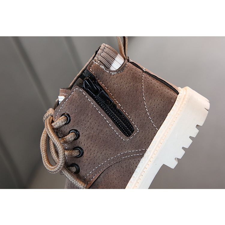 CG SH47-Sepatu Boot Marting Anak Laki Laki Leather Suede