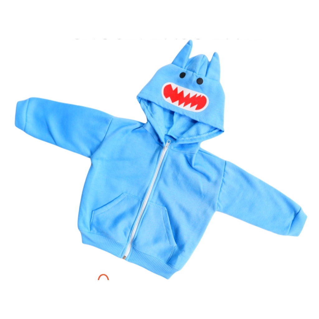 Jaket Sweater Hoodie Fleece Bayi Usia 3-18 Bulan Bayi Hangat Karakter