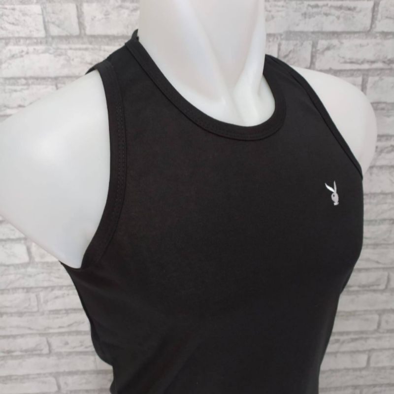 Kaos dalam pria singlet tanpa lengan tanktop fitnes sport laki murah