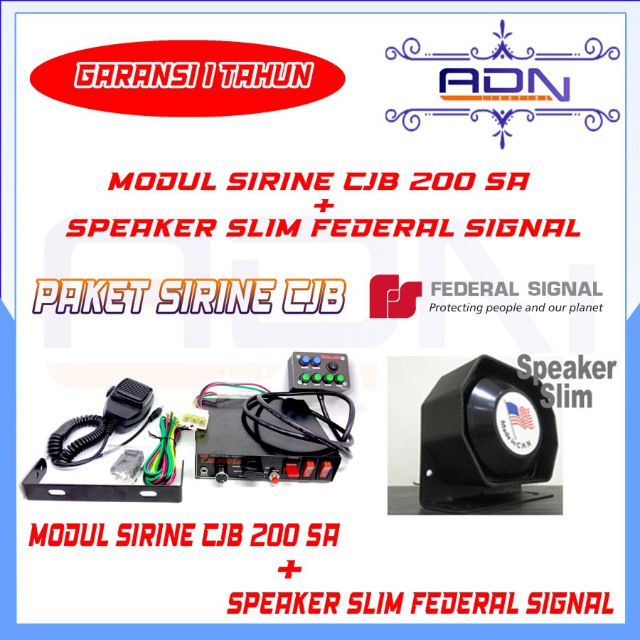 PAKET SIRINE CJB 200SA speaker toa SLIM 200 watt