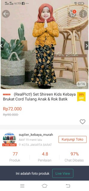 Real Picture - Kemeja Pendek Batik Anak Keren Buat Couple Keluarga