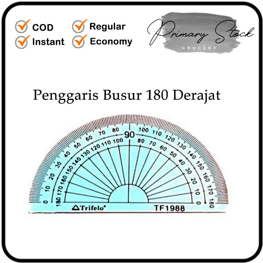 

Penggaris Pengaris Mistar Ruler Plastik Plastic Busur 180 derajat 10 cm