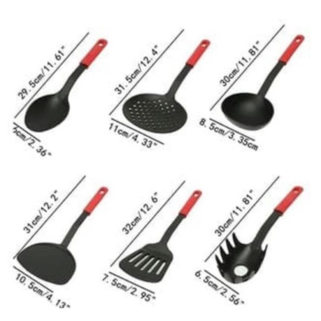 SPATULA SET LENGKAP ISI 6 PCS